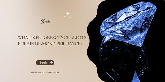 What is fluorescence and its role in diamond brilliance?