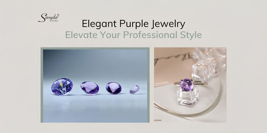 Elegant Purple Jewelry - Elevate Your Professional Style