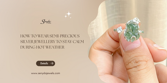 How to wear semi-precious silver jewellery to stay calm during hot weather
