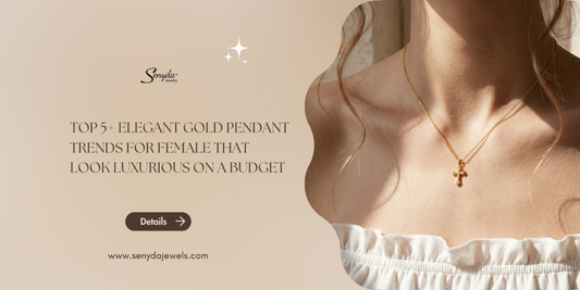 gold pendant trends for female