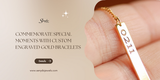 Commemorate special moments with custom engraved gold bracelets