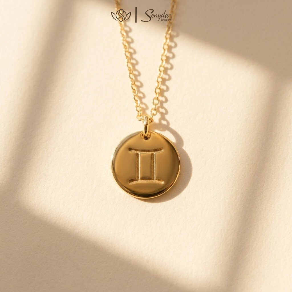 Custom Zodiac Disc Necklace