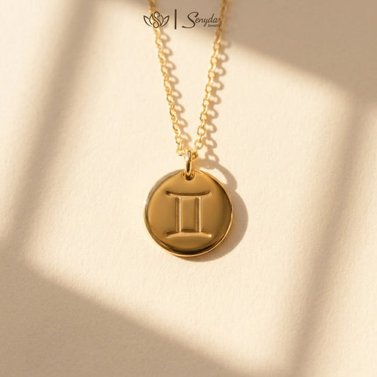 Custom Zodiac Disc Necklace