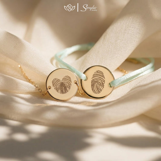 Personalized Engraved Oval Disc Cord Bracelet