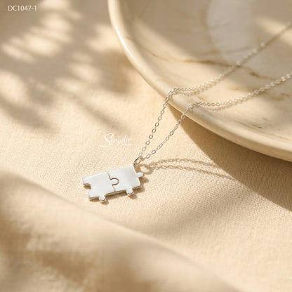 Personalized Puzzle Piece Necklace