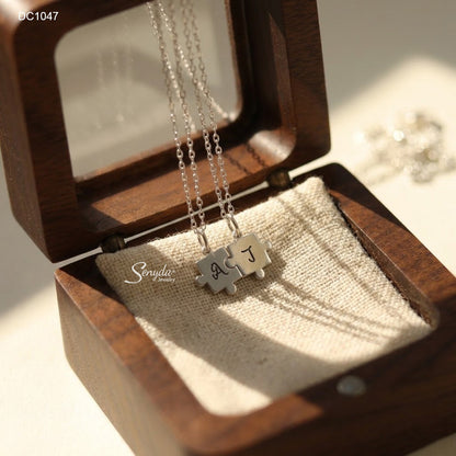 Personalized Puzzle Piece Necklace