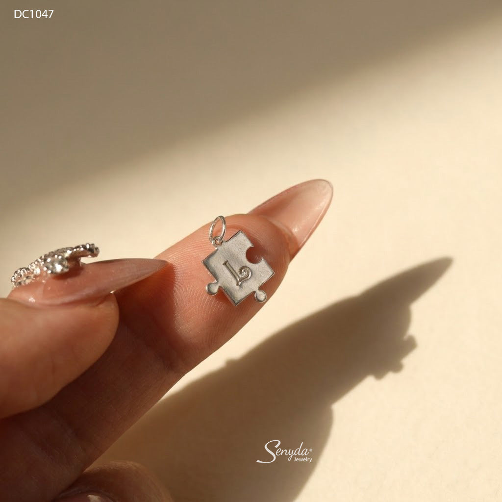 Personalized Puzzle Piece Necklace