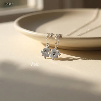 Personalized Puzzle Piece Necklace