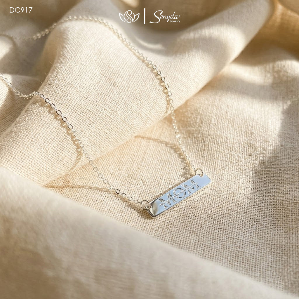 Personalized Horizontal Bar Necklace