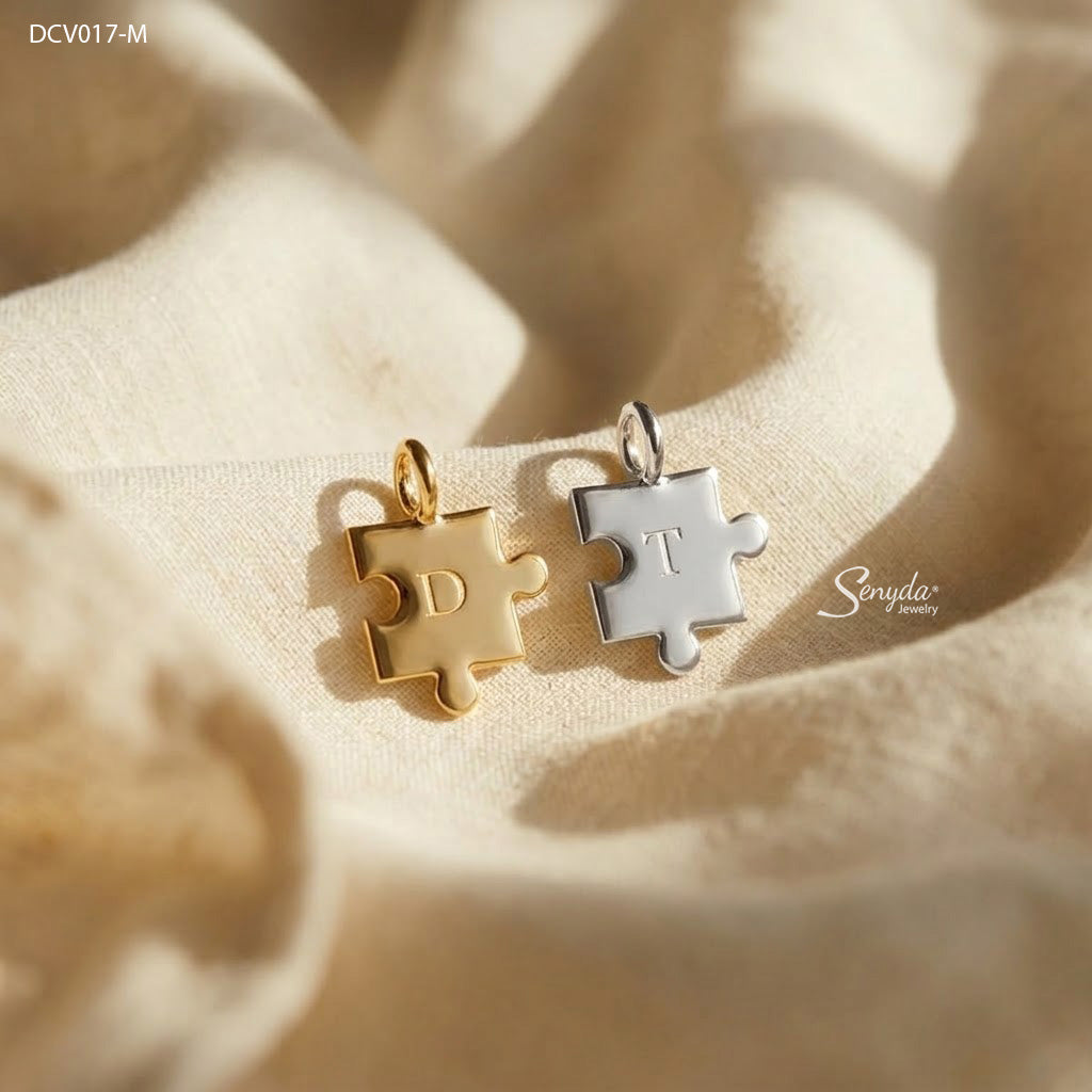 Personalized Puzzle Piece Necklace