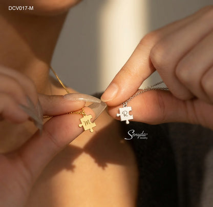Personalized Puzzle Piece Necklace