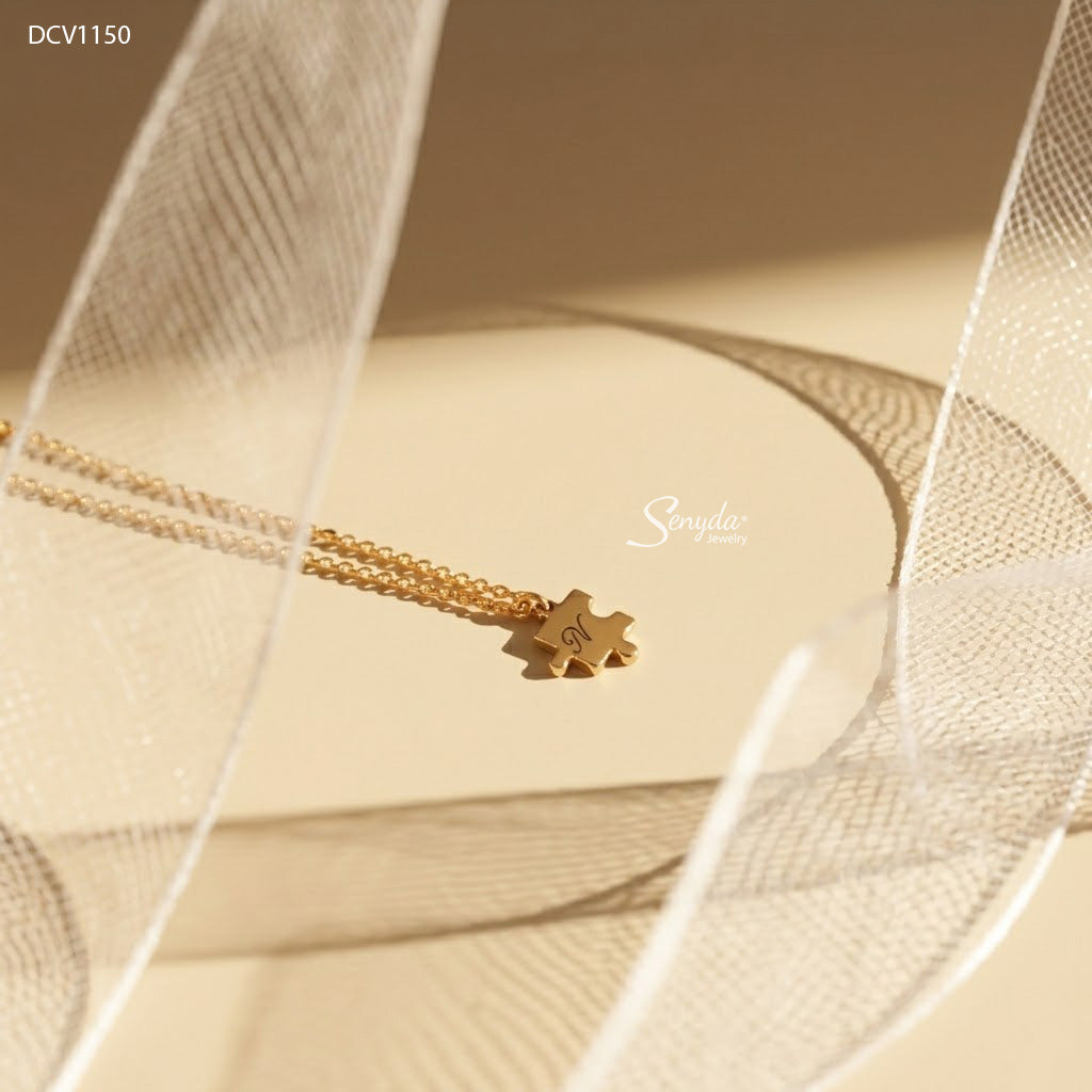 Personalized Puzzle Piece Necklace