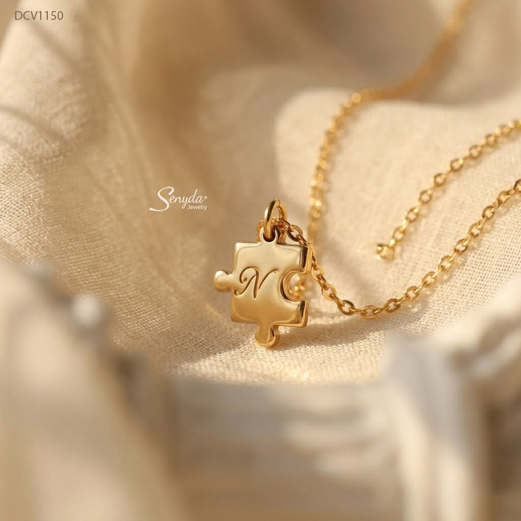 Personalized Puzzle Piece Necklace