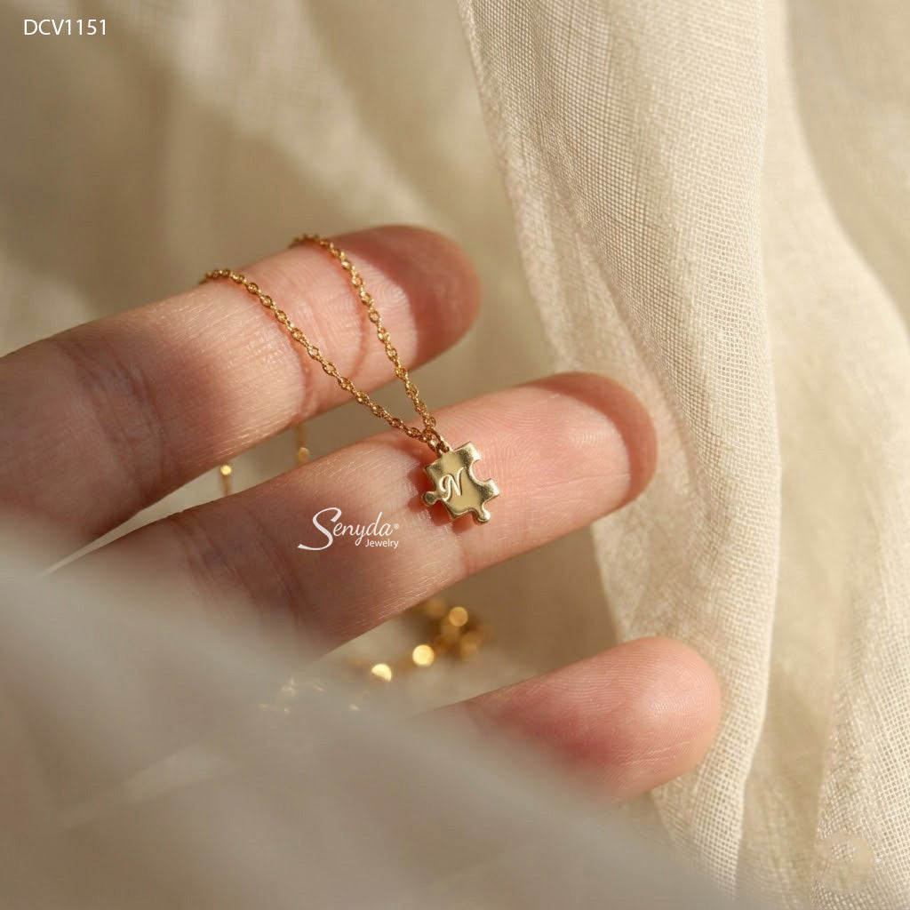 Personalized Puzzle Piece Necklace