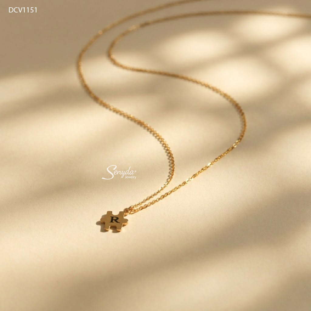 Personalized Puzzle Piece Necklace