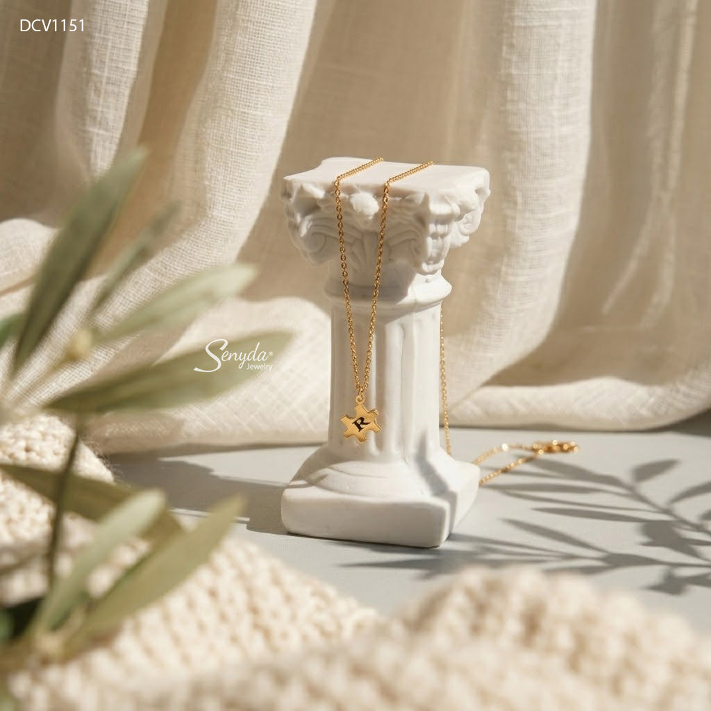 Personalized Puzzle Piece Necklace