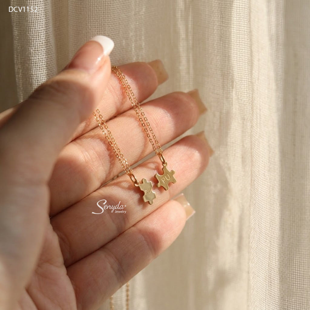 Personalized Puzzle Piece Necklace