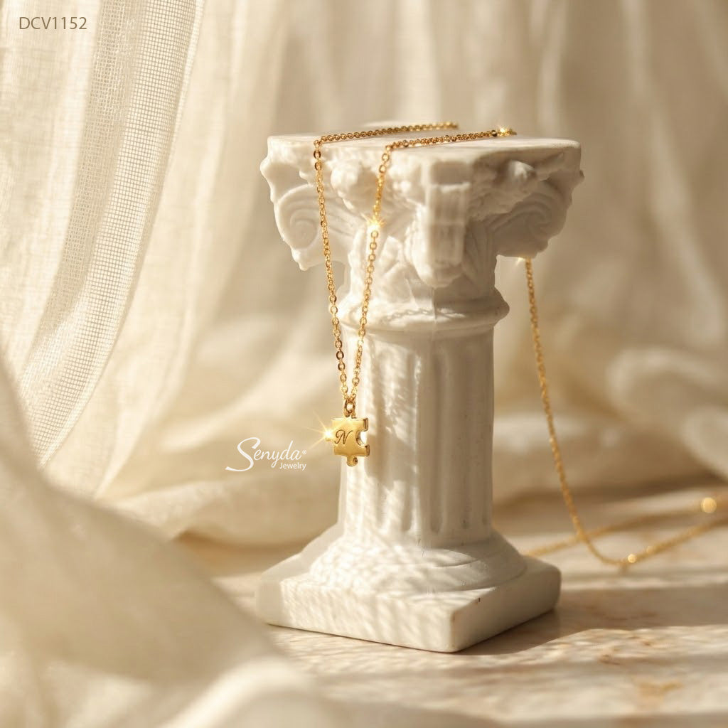 Personalized Puzzle Piece Necklace