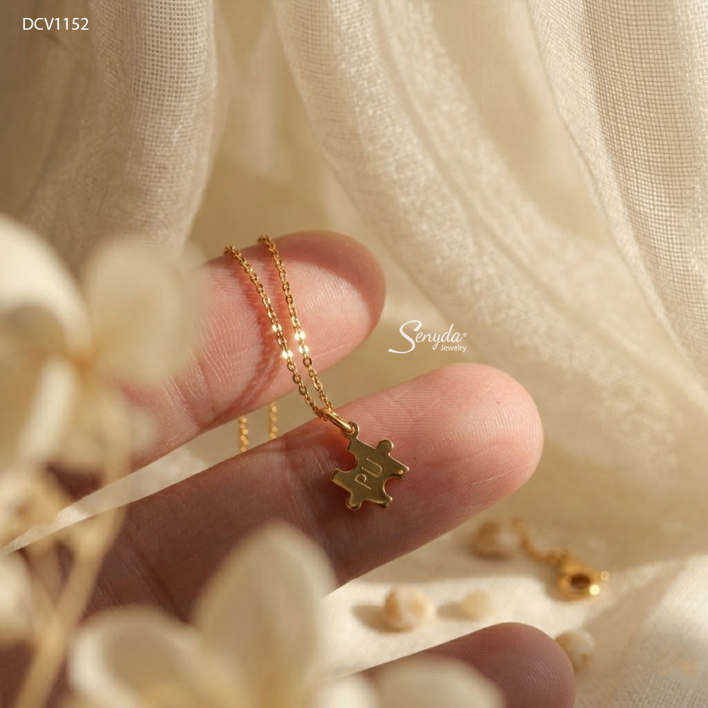 Personalized Puzzle Piece Necklace