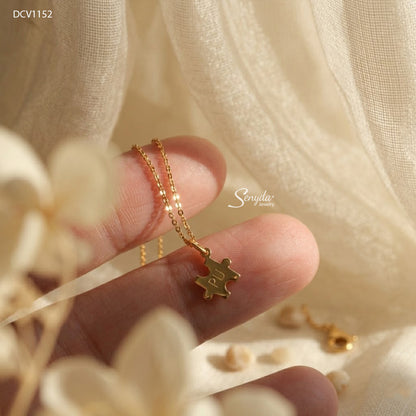Personalized Puzzle Piece Necklace