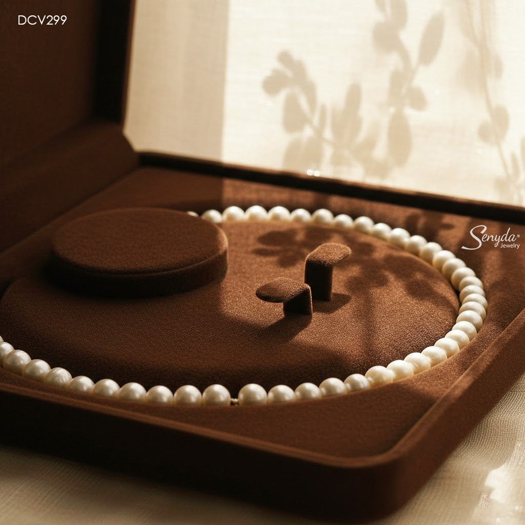 10K Solid Gold Freshwater Pearl Necklace - Classic Pearl Strand