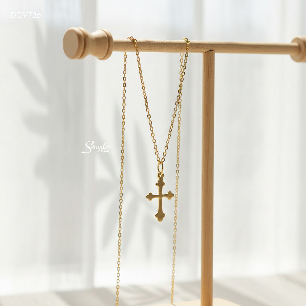 Unisex Cross Pendant Necklace