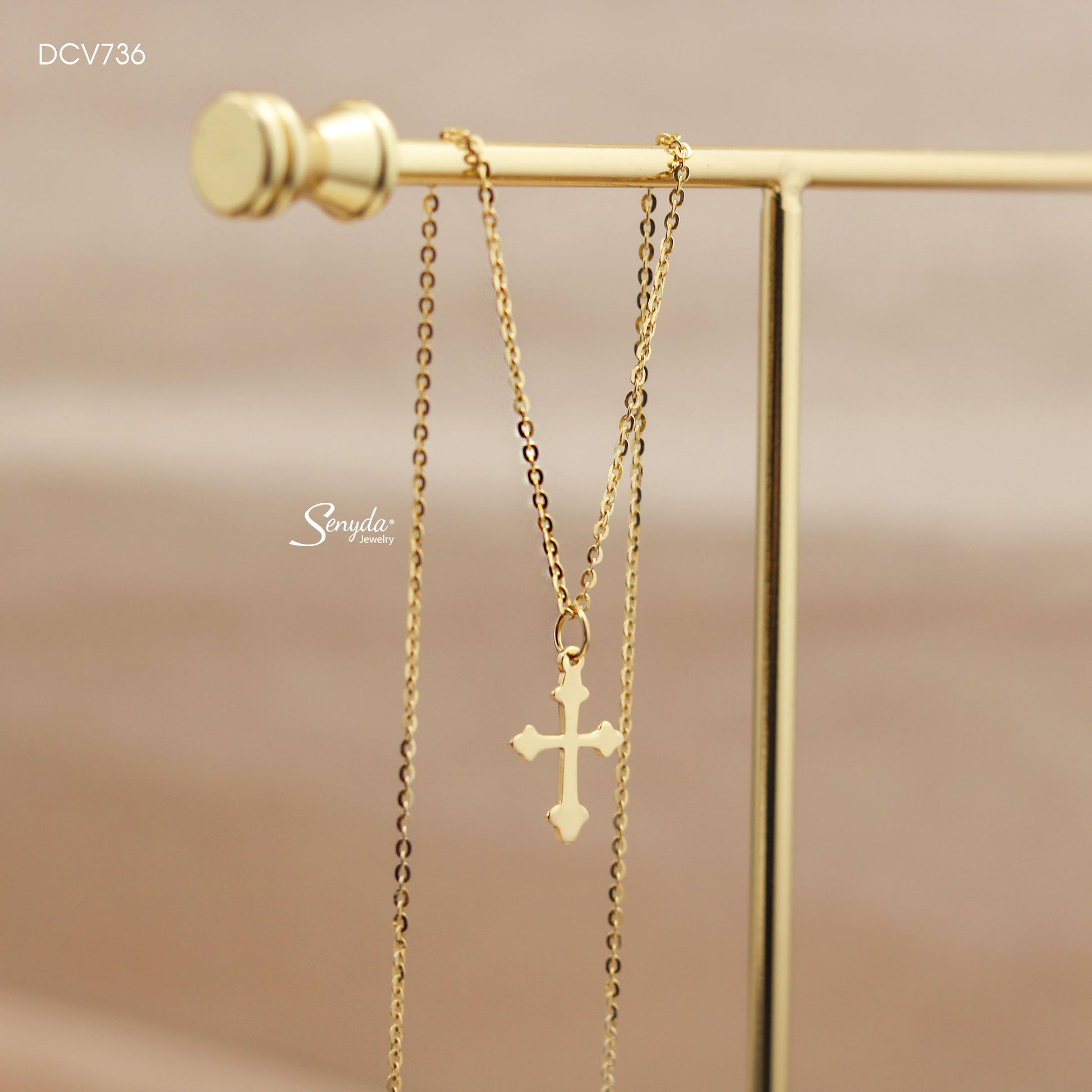 Unisex Cross Pendant Necklace