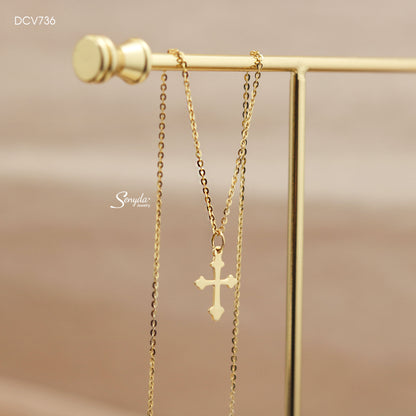 Unisex Cross Pendant Necklace