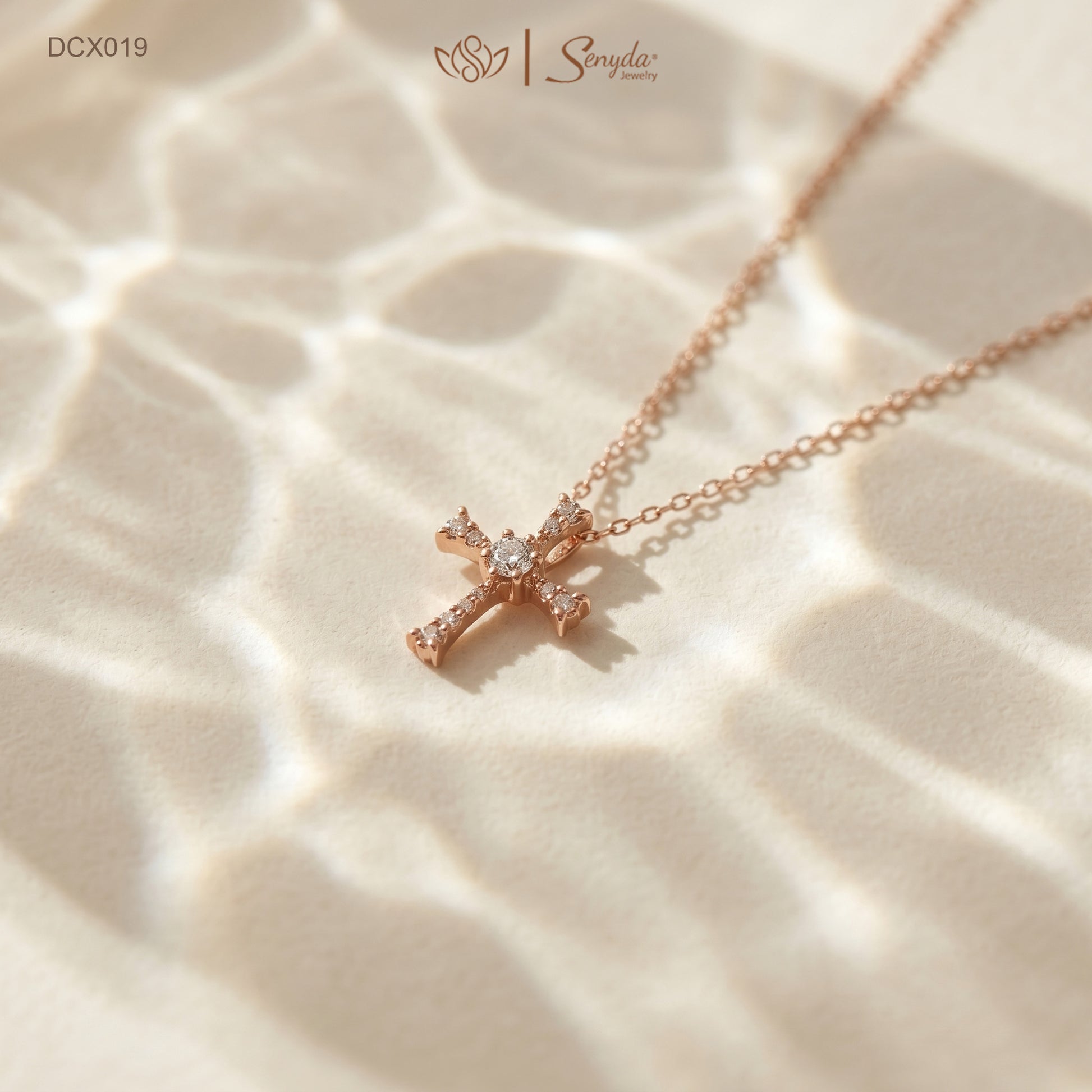 10K Solid Gold Minimalist Diamond Necklaces