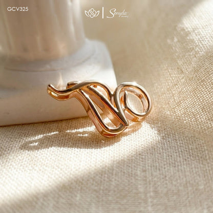 Custom Two Interlocking Letter Necklace