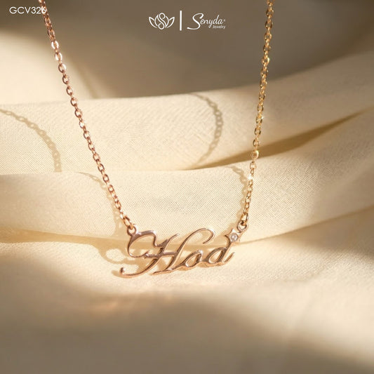 Custom Name Necklace With Sparkle Star