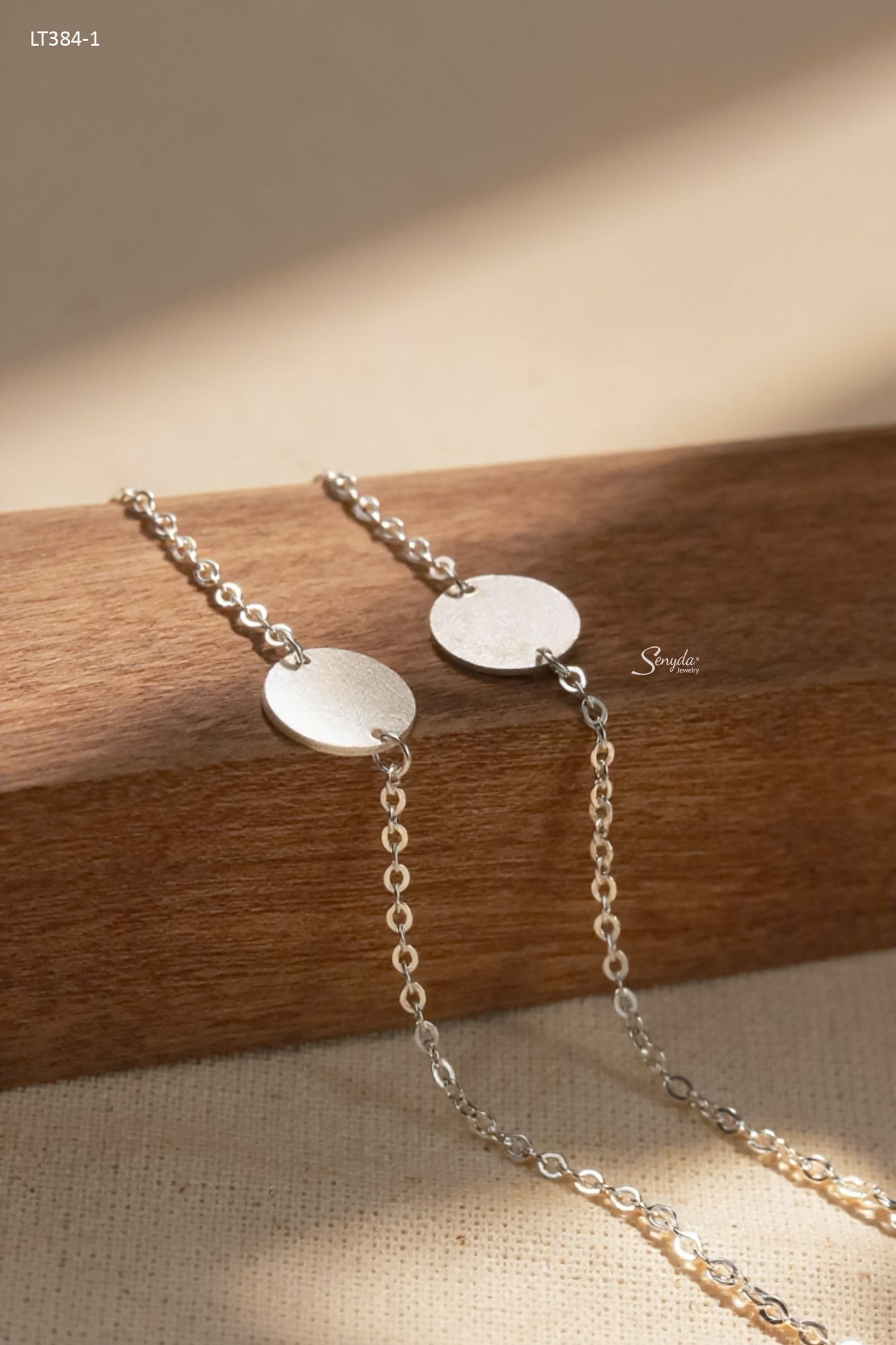 Personalized Engraved Round Disc Bracelet