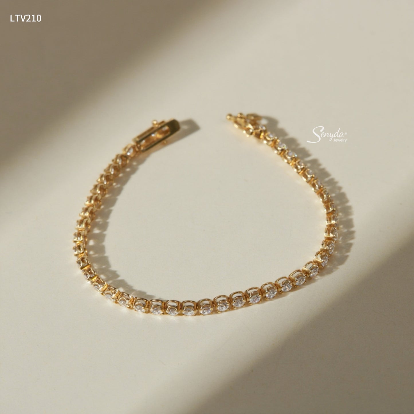 10K Solid Gold Tennis Bracelet