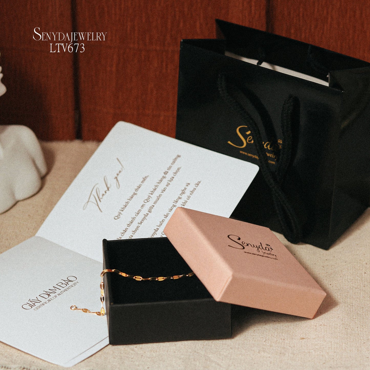 10K Solid Gold Sequin Chain Bracelet