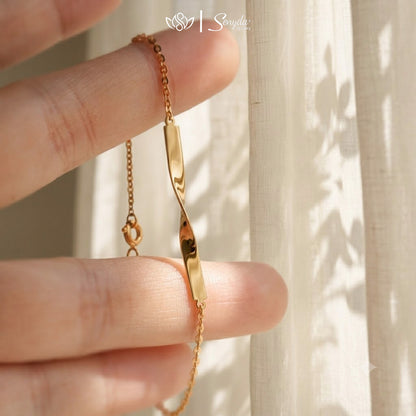 Personalized Engraved Infinity Bracelets