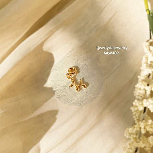 10K Solid Gold Balloon Dog Charm