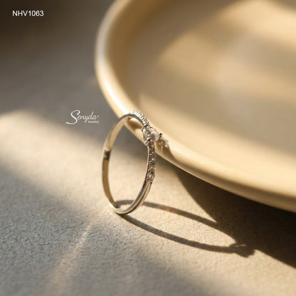 10K Solid Gold 3-Prong Solitaire CZ Ring