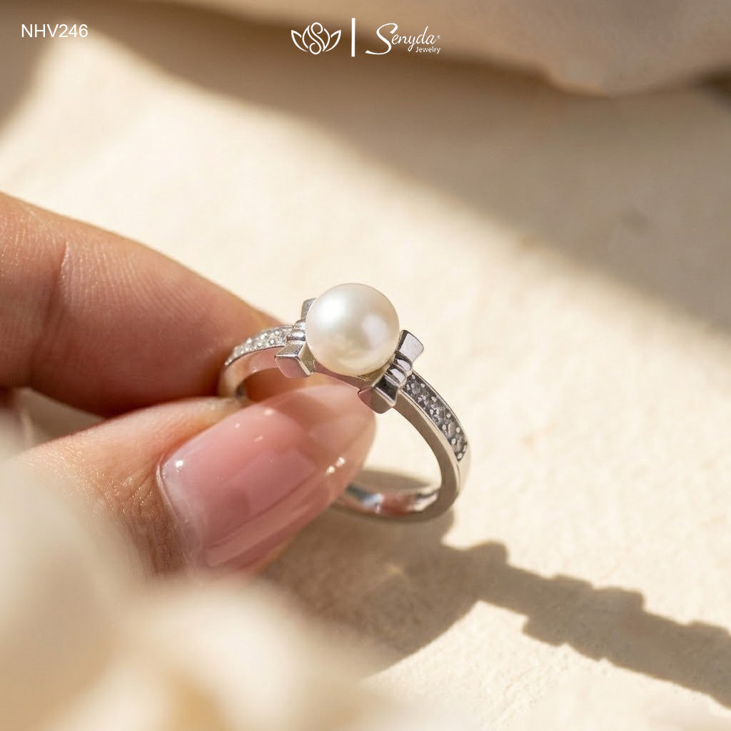 10K Solid Gold Oval - Shaped Brilliant Cut Sapphire Square Halo Ring