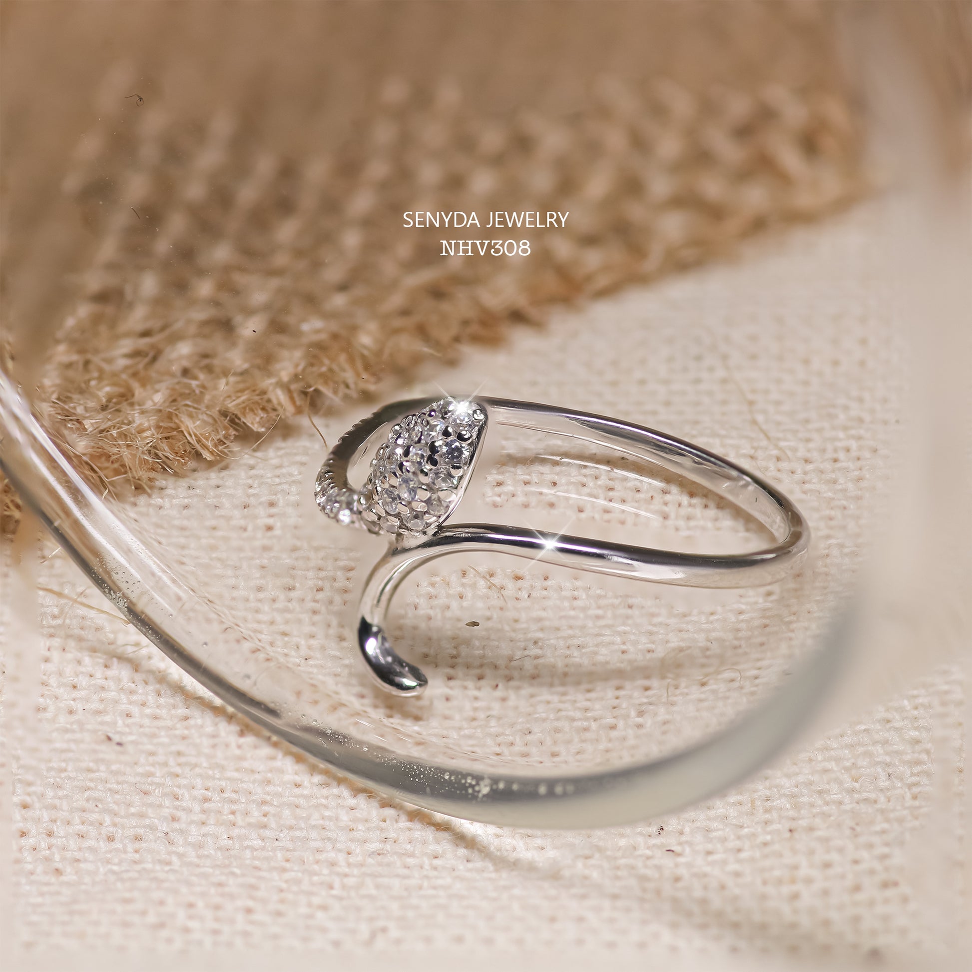 Senyda 18K Solid Gold Special Ring - SNAKE RING