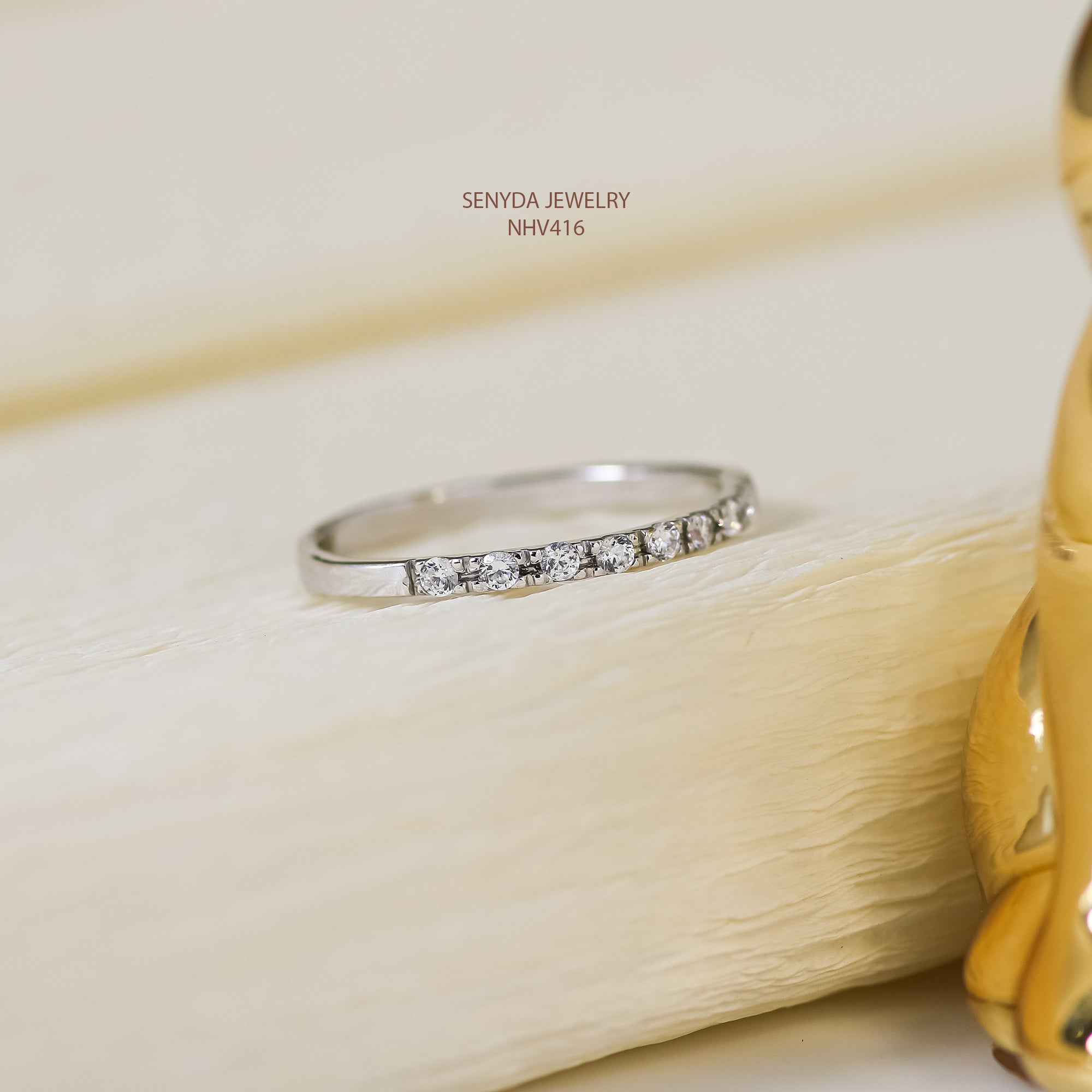 Solid gold eternity ring hotsell
