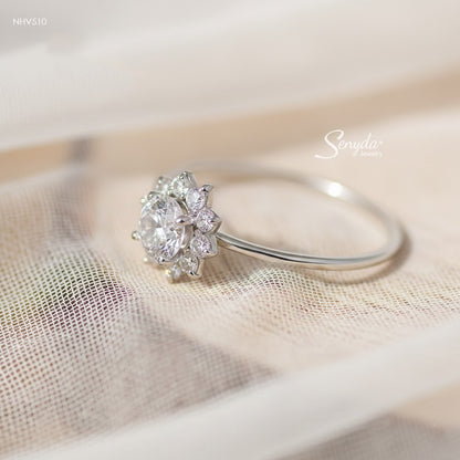 18K Solid Gold Classic Ring - CAMELLIA RING