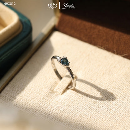 10K Solid Gold Cluster Pear Diamond Ring
